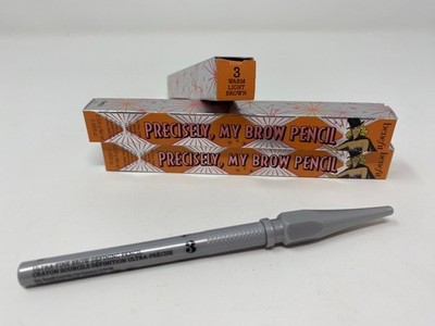 3 pack of  BENEFIT Precisely My Brow #3 Warm Light Brown .0009oz  New w Box