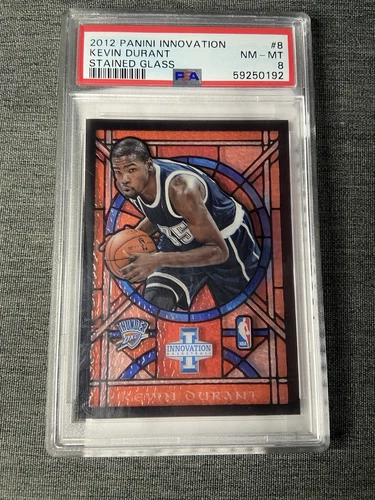 Kevin Durant 2012-13 Panini Innovation Stained Glass #8 PSA 8 💎