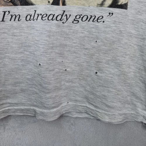 Vintage Seinfeld Kramer T-Shirt Mens 2XL Grey In My Mind I'm Already Gone 1994 - Picture 5 of 12