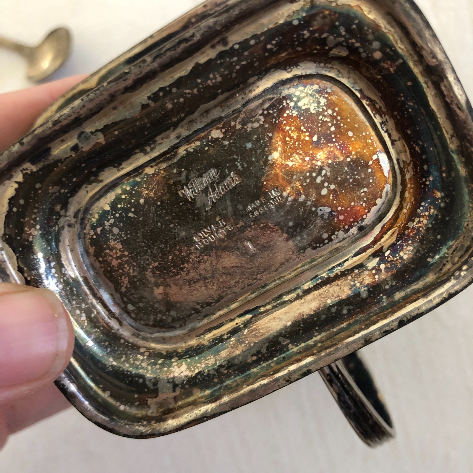 William Adams Silver Mounts England 1 Mustard Pot Salt cellar seller