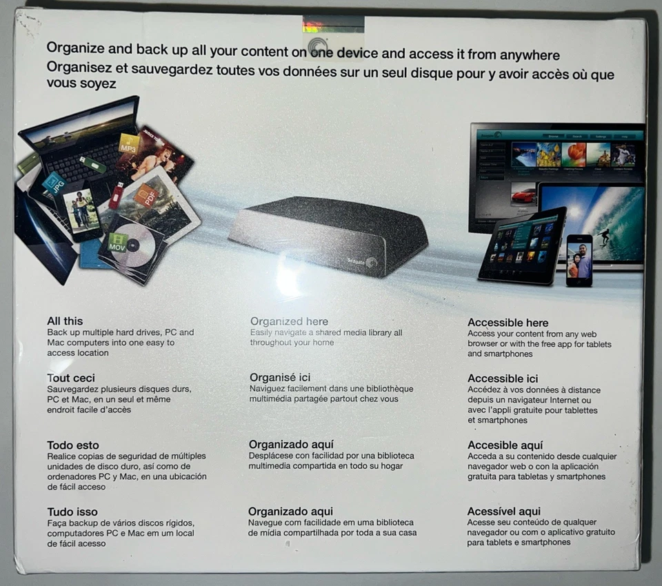 Seagate Central Shared Network Storage NAS 2TB SNR01C New In Factory Sealed Box - Image 3 of 4