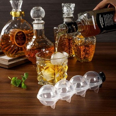Mold Four Hole Round Ice Box Silicone Cocktails Summer Tools Ice Ball Make US