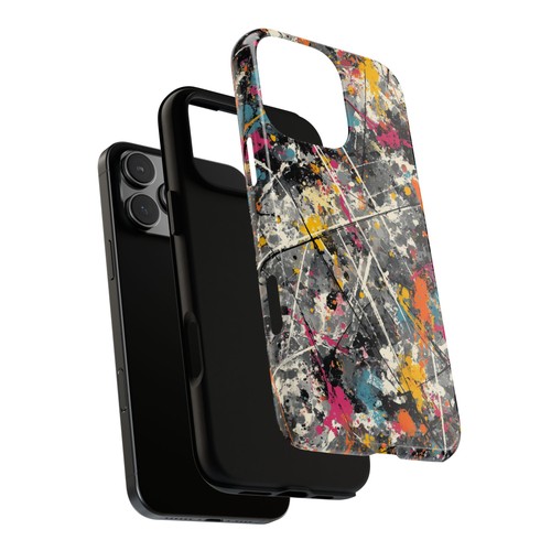 Phone Ink Case for iPhone / Galaxy / Pixel – Urban Color Abstract Splatter Paint - Picture 20 of 257