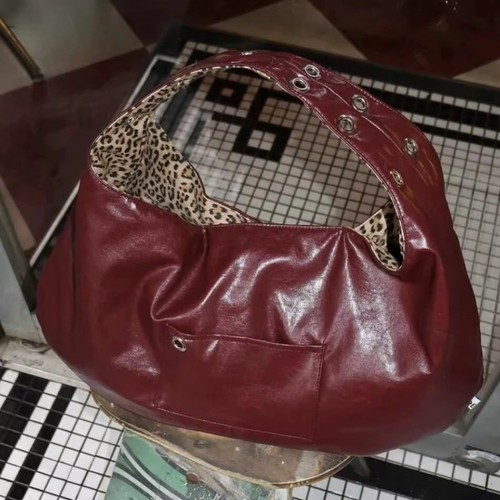 Cool Sweet Double-Sided Shoulder Bag Large Capacity Vintage Underarm Bag - Picture 12 of 12