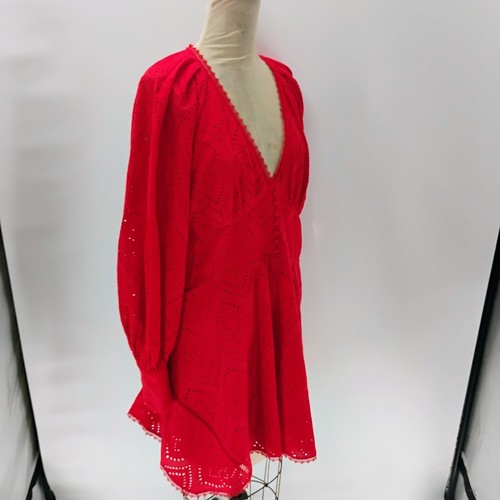 AllSaints All Saints red dress UK8 missing button - Picture 17 of 19