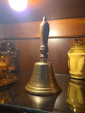 Vintage Motorman San Francisco Cable Car Co. Brass Hand Bell With Wood Handle 