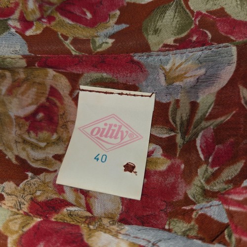 Vestido de gasa floral Oilily para mujer talla 40 UK Us 12 - Imagen 4 de 5