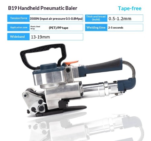 Utensile per reggiatura pneumatico A19/25 portatile hot-melt completo di reggiatura  - Foto 23 di 28