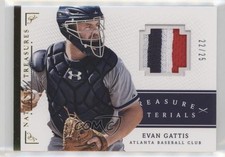 2014 Panini National Treasures Treasure Materials Prime 22/25 Evan Gattis 06yt