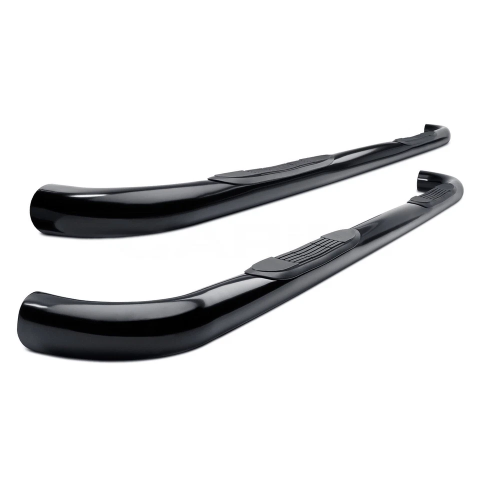 For Ford F-250 Super Duty 99-16 SteelCraft 3" Cab Length Black Round Side Bars Foto 3 de 4