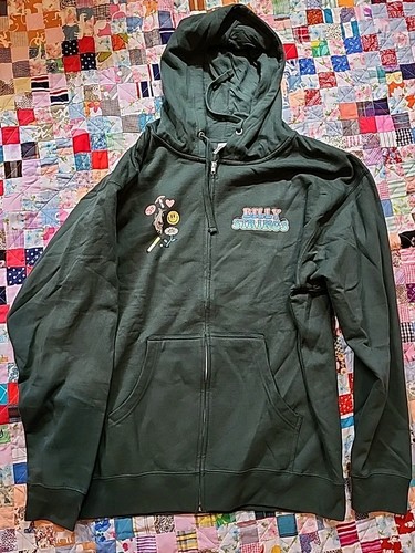 Billy Strings Kapuzenpullover mit Reißverschluss XL neu/ungetragen grün