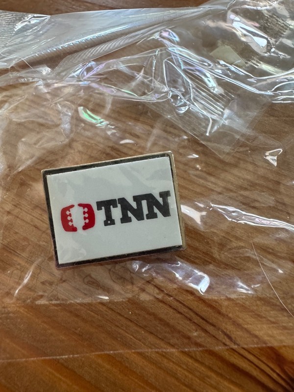 Vintage The Nashville Network TNN factory sealed Guitar Logo PIN