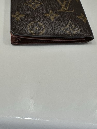 Original Louis Vuitton LV Monogramm Porte Valeurs Scheckbuch Geldbörse Frankreich 2001 - Bild 4 von 12