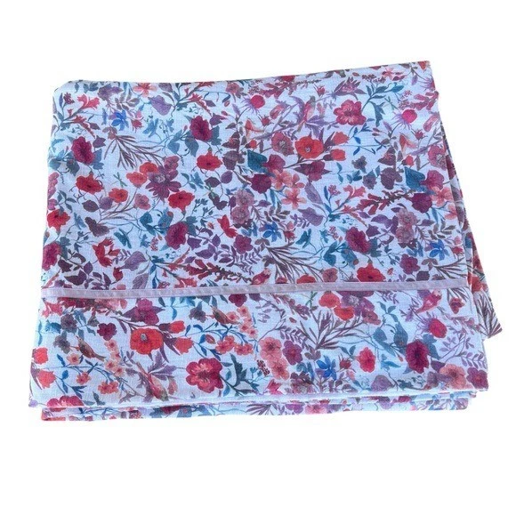 Anthropologie Pepina Floral Tablecloth Online Exclusive Pink Florals Cotton NWT - Image 2 of 4