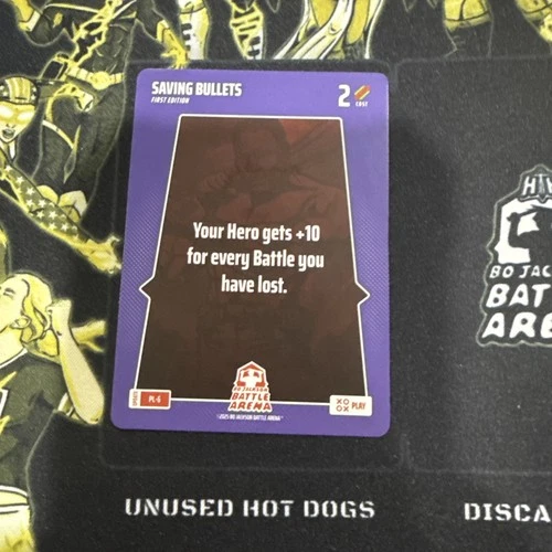2025 Bo Jackson Battle Arena Alpha Update SSP Play Card #PL-6 Saving Bullets