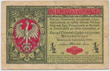 Poland 1/2 Marki Polskiej 1917, P.7_F