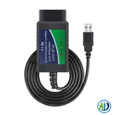 ELM327 USB V1.4 with PIC18F25K80 Chip,OBD2 Code Reader Fits for Ford Fiat Toyota