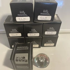 Lot Of 9 RADIAC ELH 120v 300w Tungsten Halogen Projection Lamp New Made In Japan