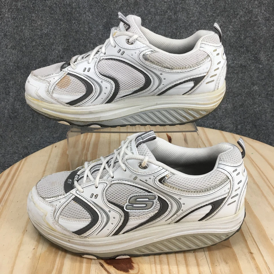 Skechers Zapatos Mujer 10 Forma Ups Tenis para Correr Blanco Atlético Comodidad 11808 Foto 2 de 4