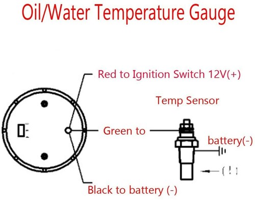 2" 52mm Red Digital LED Water Temp Temperature Gauge With Sensor Car renovation - Bild 4 von 10