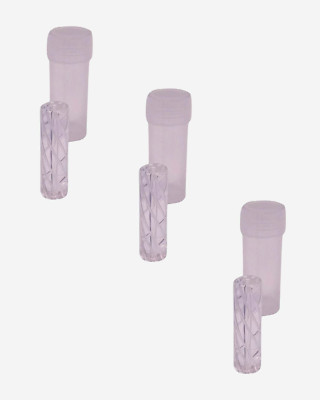 3 klare gedrehte Glasfilterspitzen | 8 mm | wiederverwendbar   | schlank & minimal