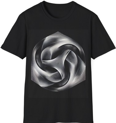 Minimalist Graphic Tee Geometric Shirt Abstract T-shirt Artsy Tee, Gift Idea