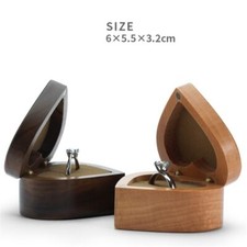 Forma Cuore Noce/Faggio Legno IN Conservazione/Container Scatola Per Nuziale