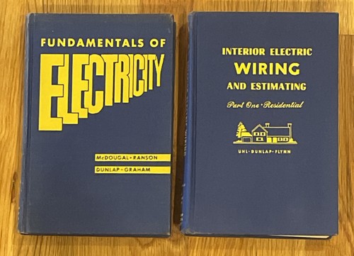 2 American Technical Society Books: Fundamentals of Electricity & Wiring 1954 - Imagen 4 de 17