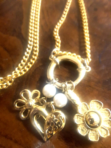 CHARMED GOLD TONED NECKLACE - image 1