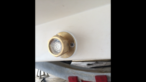 SUPER RED GARBOARD LED BOAT DRAIN PLUG LIGHT 1200 LUMENS 1/2" NPT UNDERWATER  - Foto 5 di 11