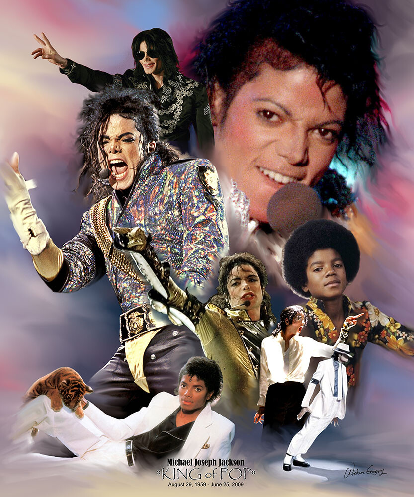 Michael Jackson King of Pop, Wishum Gregory Art, Wall Decor Print