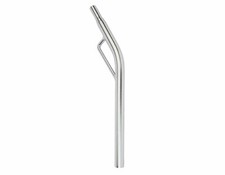 NEW! 20.7 OUTER DIAMATER STEEL SEATPOST PILAR 400MM LONG WITH SUPPORT IN CHROME.
