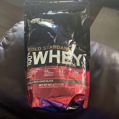 Optimum Nutrition Gold Standard Whey Protein Powder 1lb Double Rich Chocolate