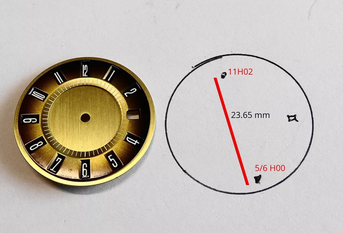 Dial Watch Flat Diameter 30 MM Color Bronze eBay