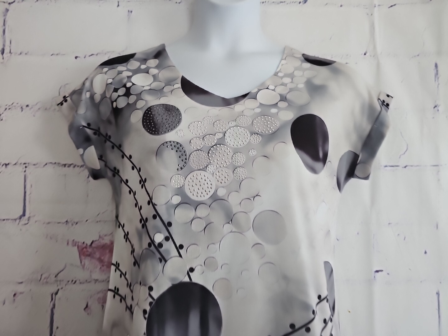 New Direction Sample Product Pullover Top Geometr… - image 4