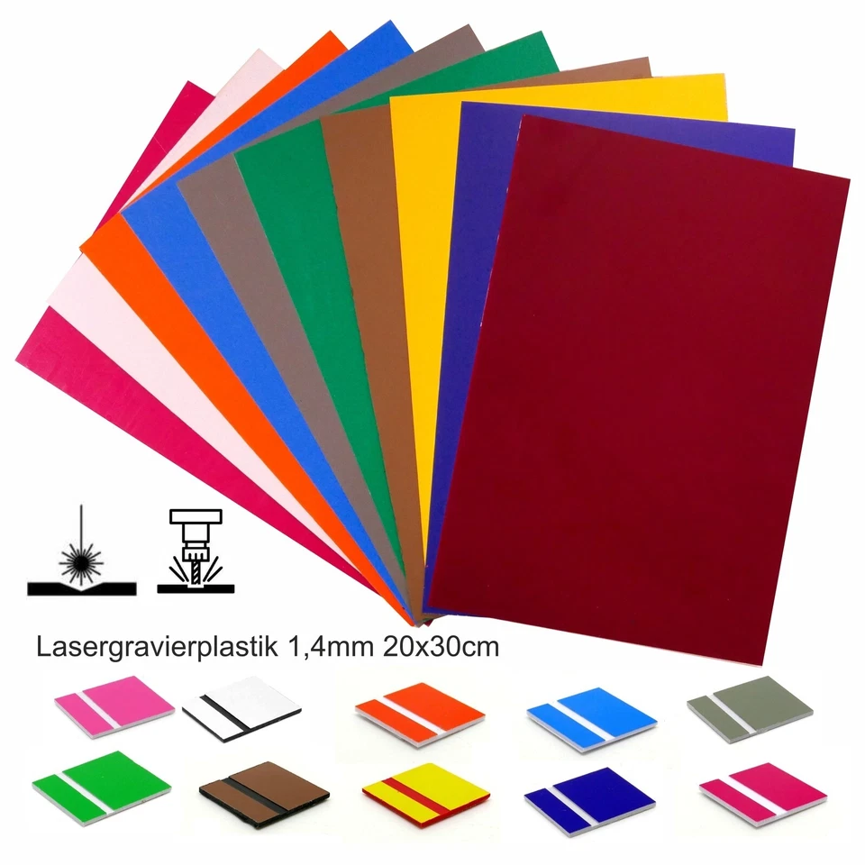 LASERplastik 10 Stck A4 für CO2 LED CNC Laser graviermaschine Lasermarker