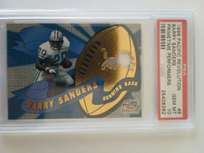 1998 Barry Sanders Pacific Revolution Primetime Performers #8 PSA 10 GM MT POP 1