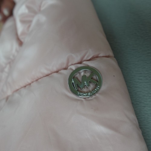 Michael Kors Jacket Girls 5 Pink Puffer Coat Sherpa Quilted - Picture 12 of 24