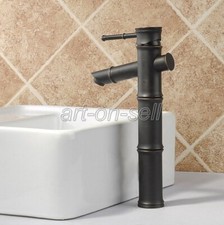 Oil Rubbed Brass Hot/Cold Single Hole Sink Water Tap Bathroom Wash Basin Faucet