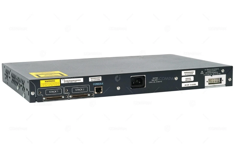 WS-C3750-24PS-S CISCO CATALYST 3750 24-PORT POE 2-PORT SFP STACKABLE SWITCH - Image 2 of 4