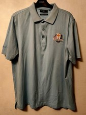 ATLANTIC CUP MALLORCA ESPANA 2018 PALE BLUE GOLF POLO SHIRT CHRIS WRIGHT L AC CW