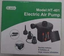 Dr.Meter Electric Air Pump, Ht-401 Battery Air Mattress Pump Quickly Inflates