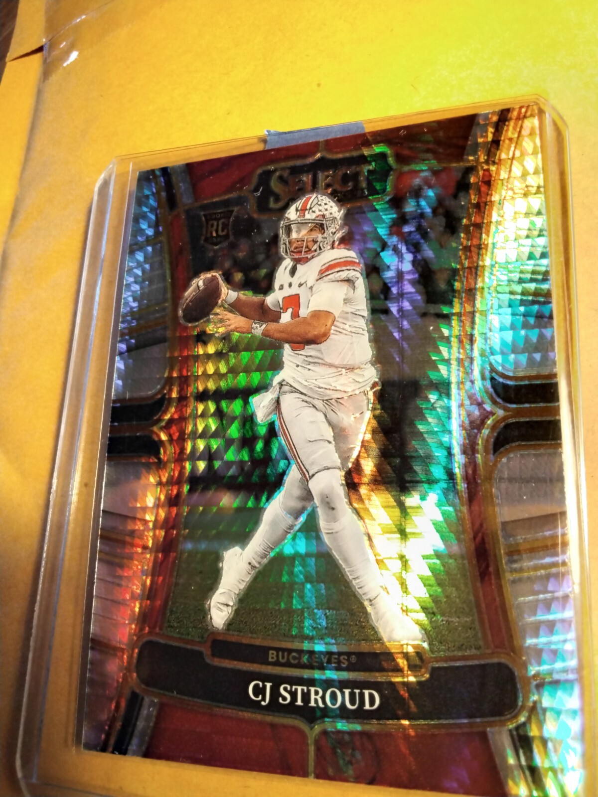 2023 Panini Select Draft #2 CJ Stroud Hyper Prizm Rookie Card Ohio State