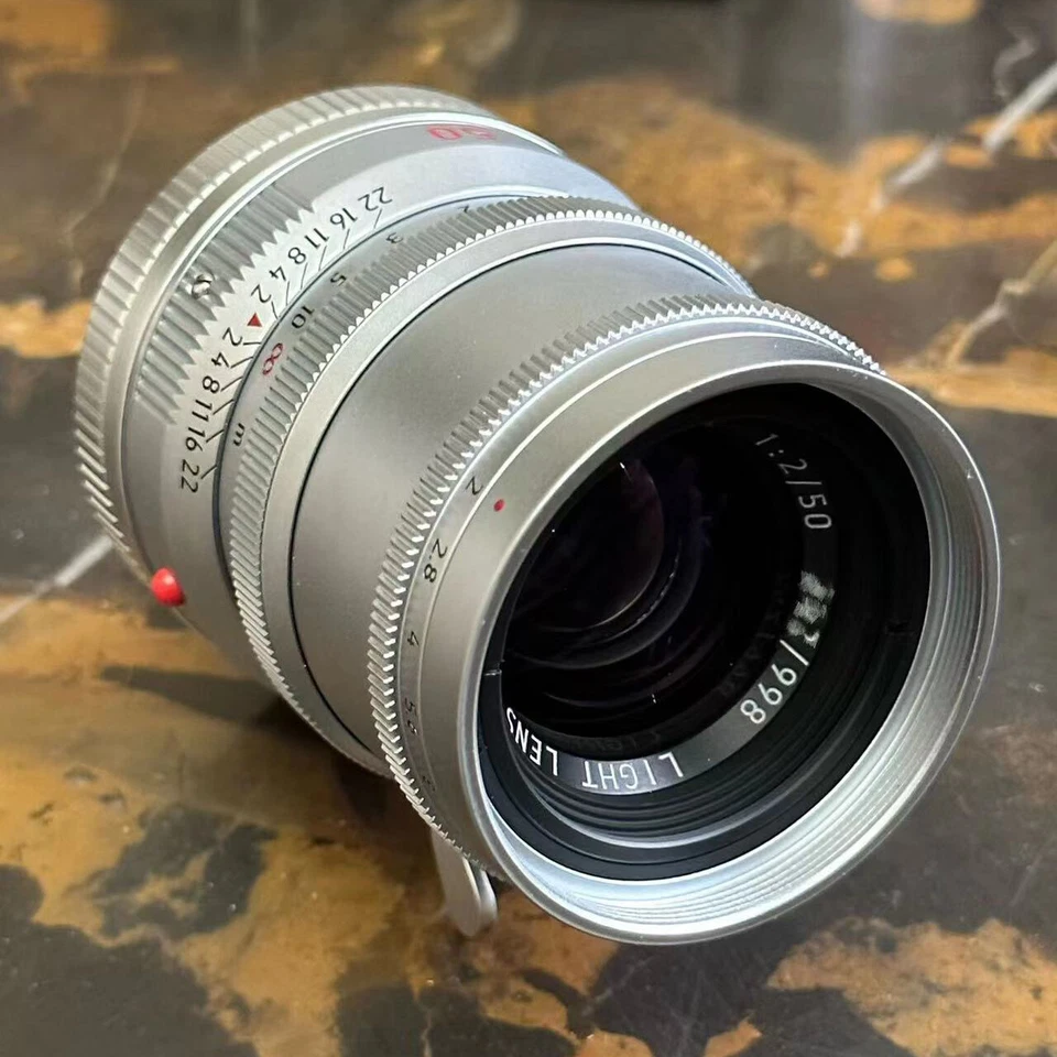 Light Lens Lab 50mm F2 SP2 Cooke Speed Panchro II Leica M M6 M240 M9 M11 Silver - Image 2 of 4