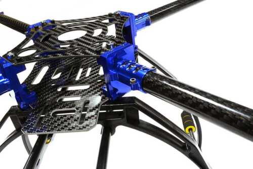 Marco de actualización cuadricóptero de aleación mecanizada personalizada + fibra de carbono tamaño 550 plegable - Imagen 2 de 6