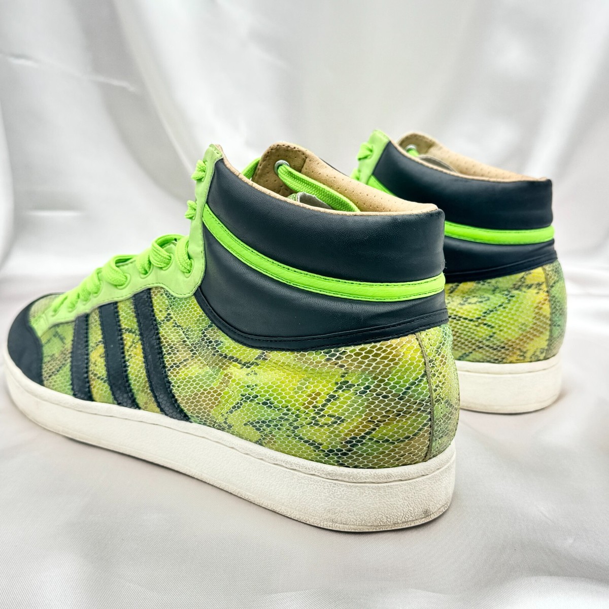 Adidas Americana Hi Snakeskin Pack Green Men's Sz Sneakers
