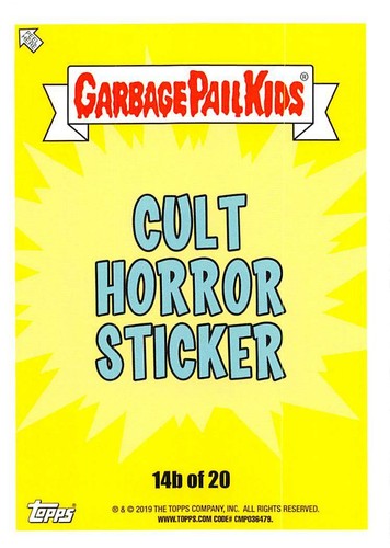 GARBAGE PAIL KIDS REVENGE OF OH, THE HORROR-IBLE PICK-A-CARD 2019 BASE STICKERS - Picture 117 of 401