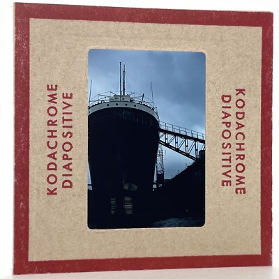 35mm Slide 50s Europe North Sea Ocean Liner Vtg Red Kodachrome #2