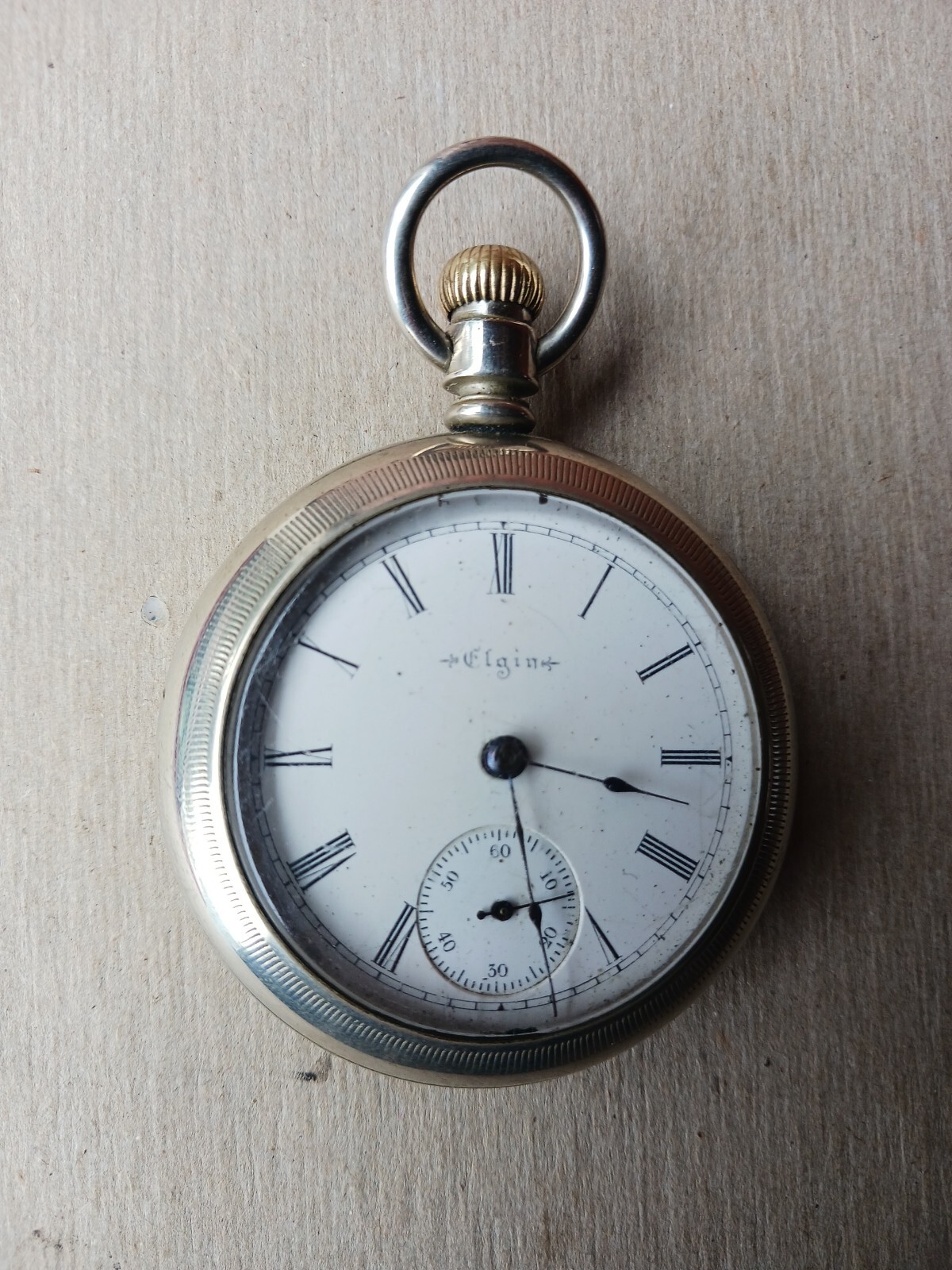 Antique 1899 Elgin Pocket Watch Dueber Silverine Case 18S/7 Jewel/Grade