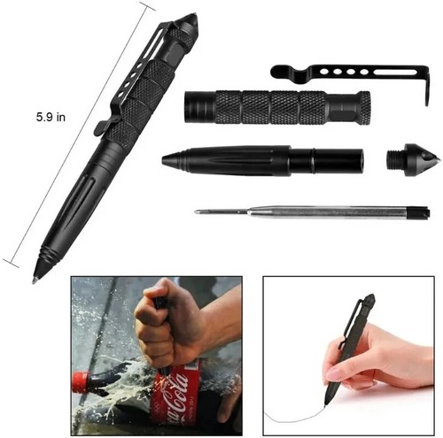 Military Tactical Pen Multifunction Aluminum AlloyOutdoor Camping Security - Picture 15 of 28